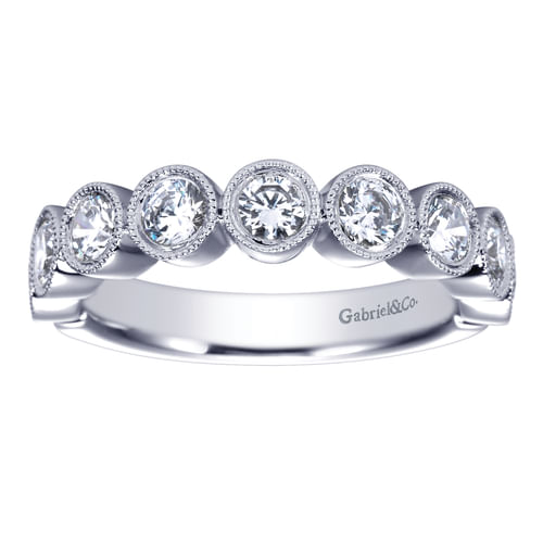 14k White Gold Diamond Anniversary Band