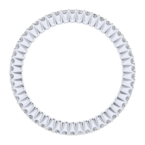 14k White Gold Diamond Eternity Band