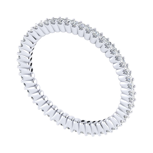 14k White Gold Diamond Eternity Band
