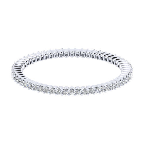 14k White Gold Diamond Eternity Band