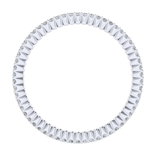 14k White Gold Diamond Eternity Band