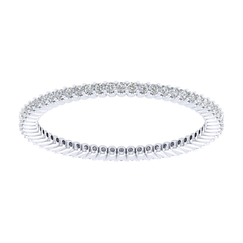 14k White Gold Diamond Eternity Band