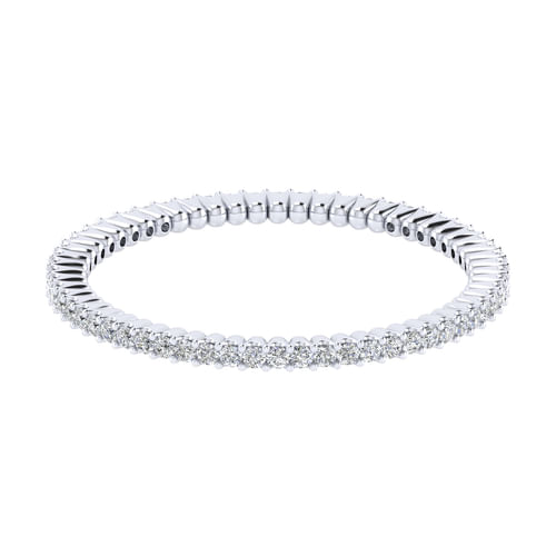 14k White Gold Diamond Eternity Band