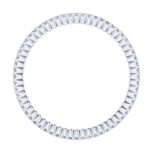 14k White Gold Diamond Eternity Band