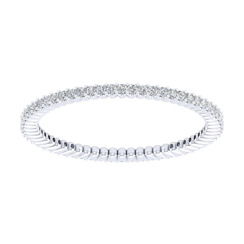 14k White Gold Diamond Eternity Band