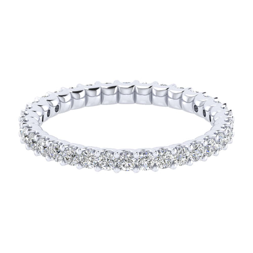 14k White Gold Diamond Eternity Band