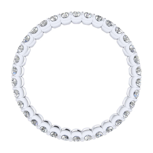 14k White Gold Diamond Eternity Band