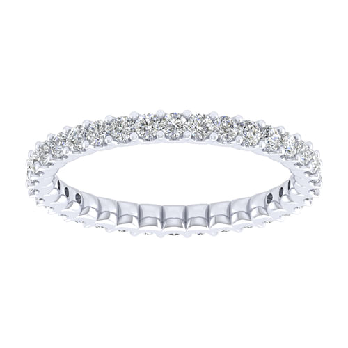 14k White Gold Diamond Eternity Band