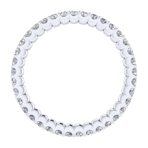 14k White Gold Diamond Eternity Band