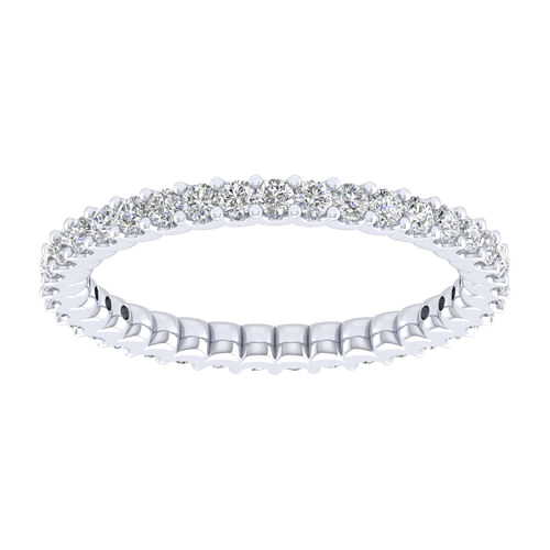 14k White Gold Diamond Eternity Band