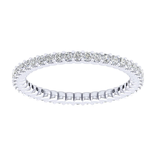 14k White Gold Diamond Eternity Band