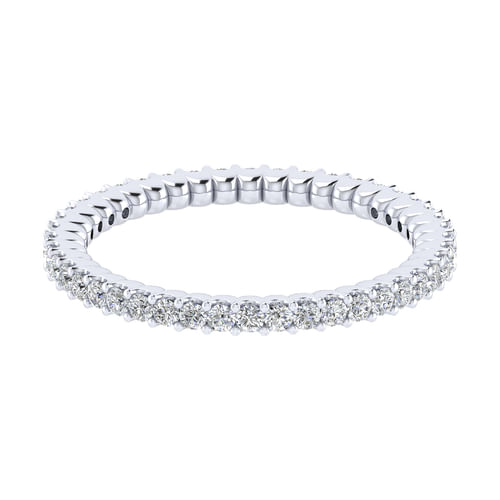 14k White Gold Diamond Eternity Band