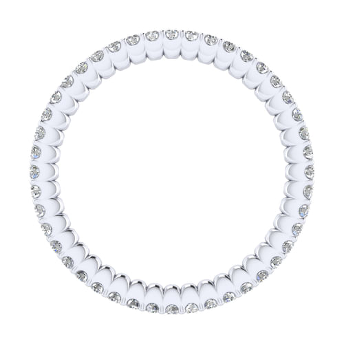 14k White Gold Diamond Eternity Band