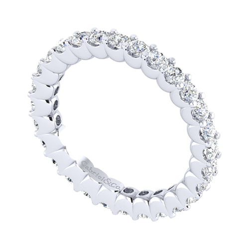 14k White Gold Diamond Eternity Band