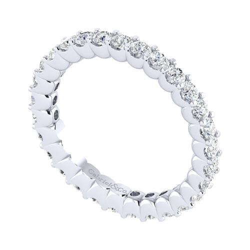 14k White Gold Diamond Eternity Band