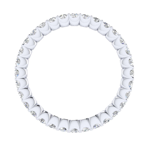 14k White Gold Diamond Eternity Band