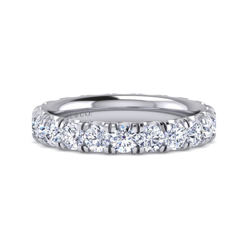 14k White Gold Diamond Eternity Band
