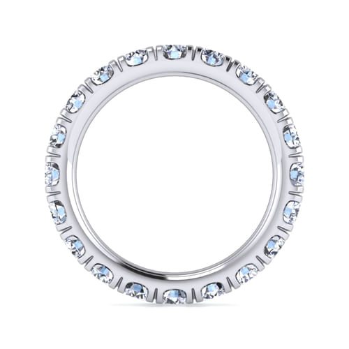 14k White Gold Diamond Eternity Band