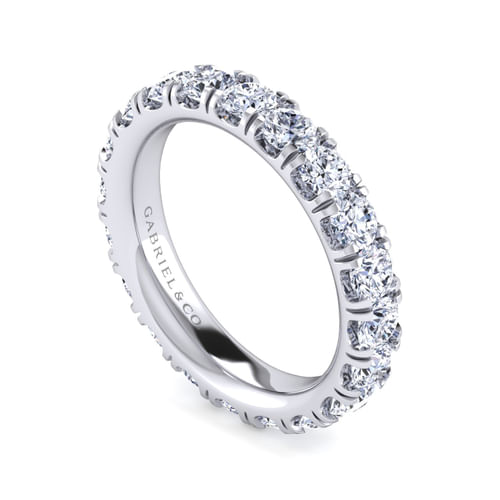 14k White Gold Diamond Eternity Band
