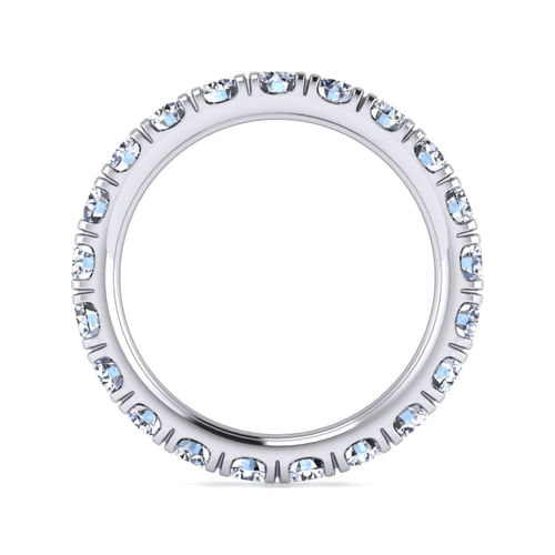 14k White Gold Diamond Eternity Band