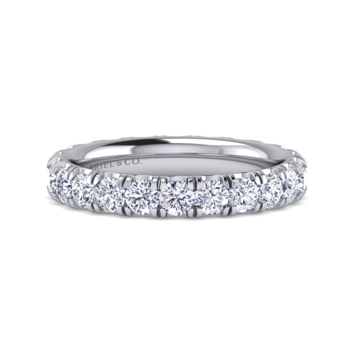 14k White Gold Diamond Eternity Band