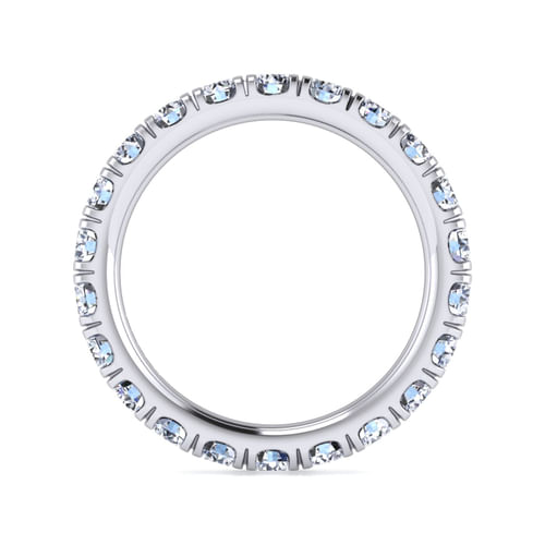 14k White Gold Diamond Eternity Band