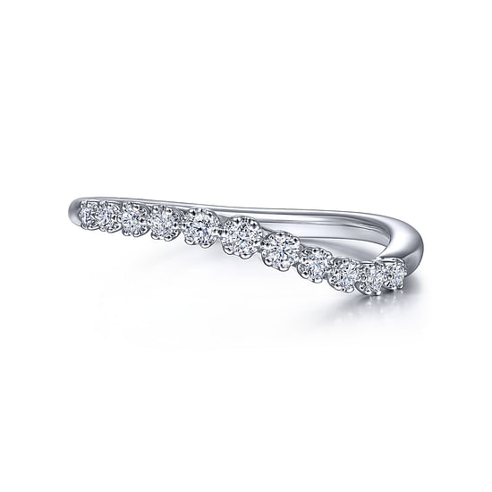 Gabriel - 14k White Gold Matching Wedding Band