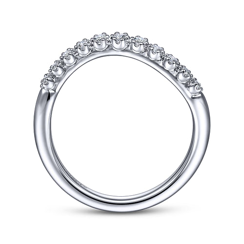 14k White Gold Matching Wedding Band
