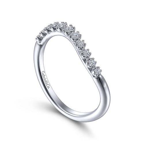 14k White Gold Matching Wedding Band