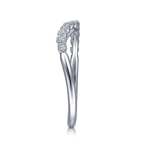 14k White Gold Matching Wedding Band
