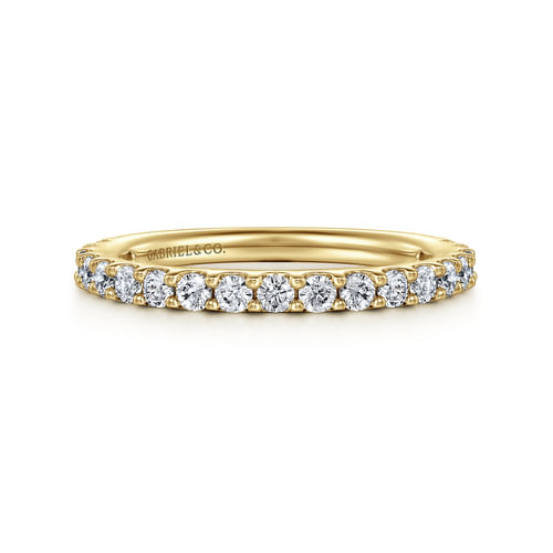 14k Yellow Gold Diamond Anniversary Band