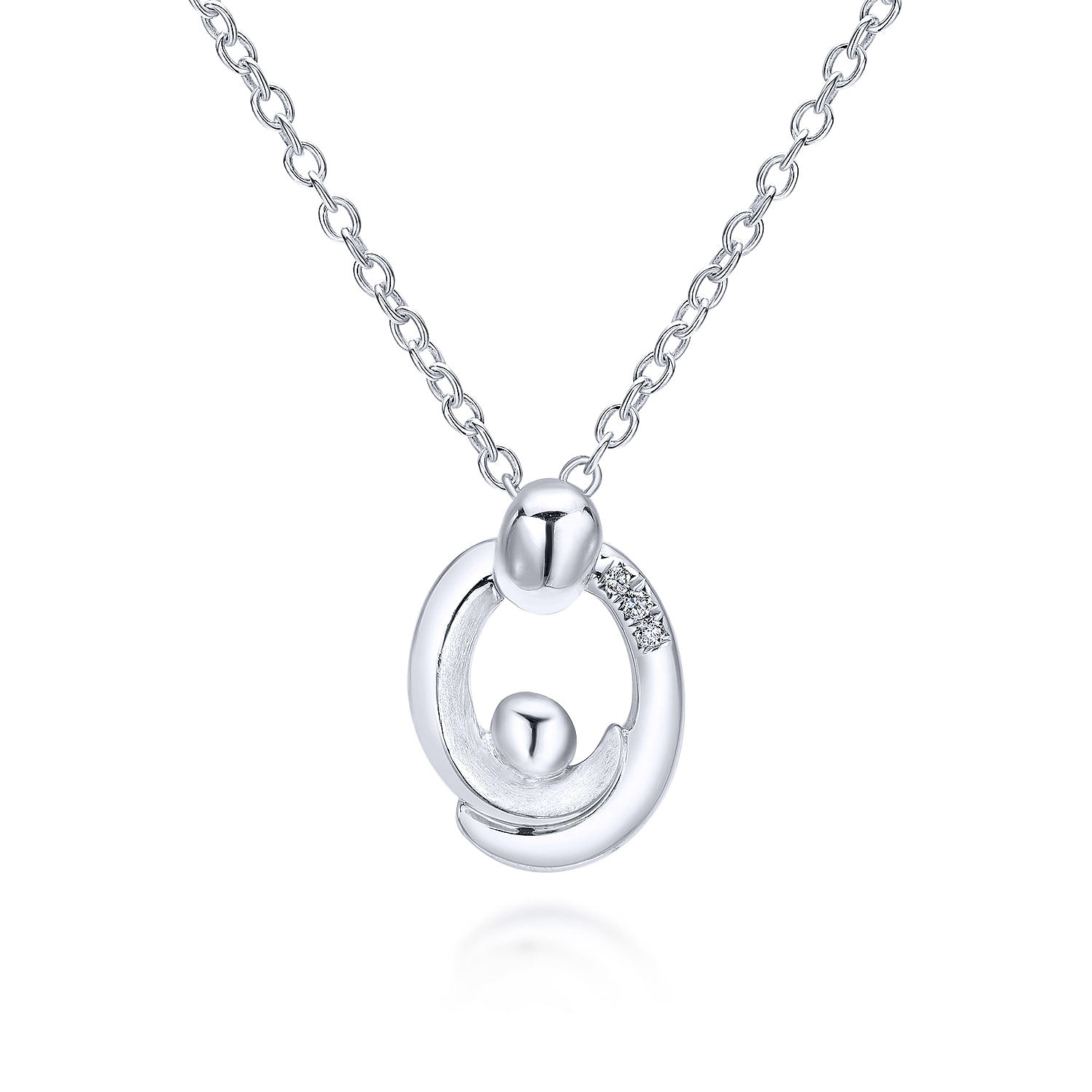 18 inch 925 Silver Diamond Necklace