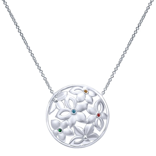 Gabriel - 18 inch Silver Fashion Necklace