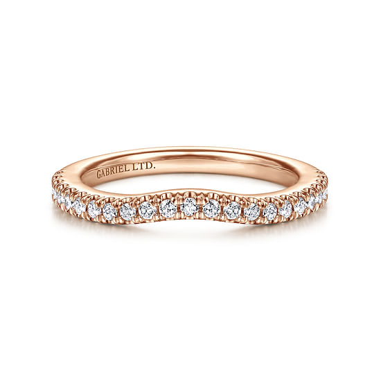 Gabriel - 18K Rose Gold Matching Wedding Band