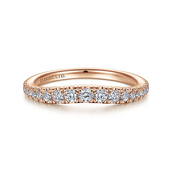 Gabriel - 18K Rose Gold Matching Wedding Band