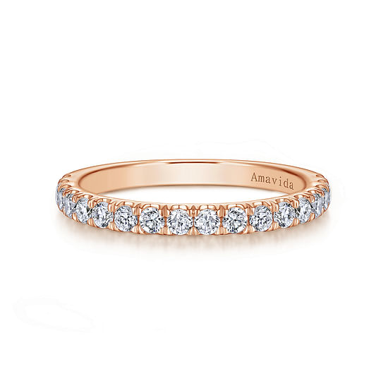 Gabriel - 18K Rose Gold Matching Wedding Band