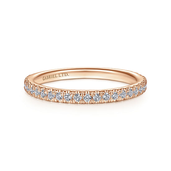 Gabriel - 18K Rose Gold Matching Wedding Band