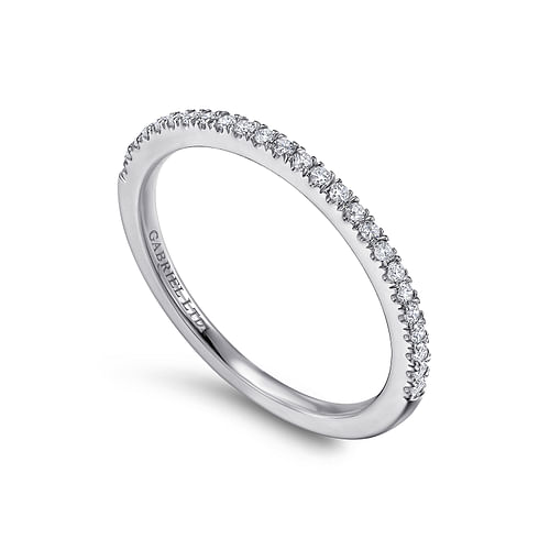 18K White Gold  Matching Wedding Band