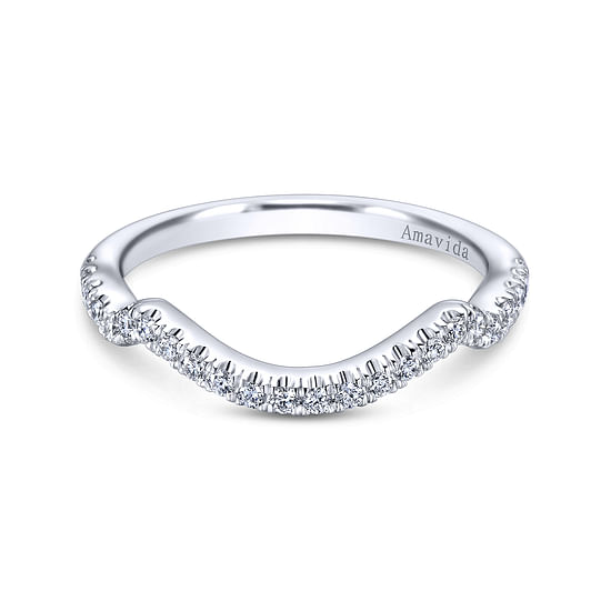 Gabriel - 18K White Gold  Matching Wedding Band