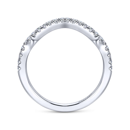 18K White Gold  Matching Wedding Band