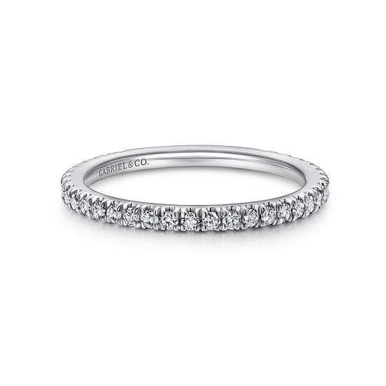 Gabriel - 18K White Gold  Matching Wedding Band