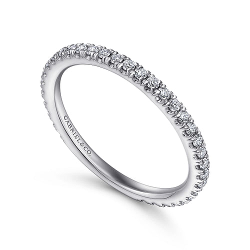 18K White Gold  Matching Wedding Band