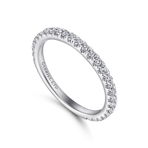 18K White Gold  Matching Wedding Band