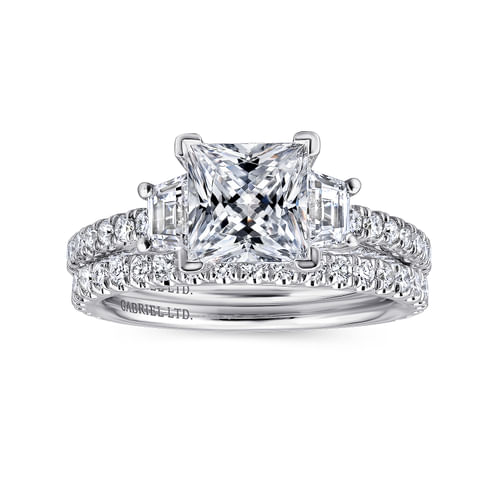18K White Gold  Matching Wedding Band