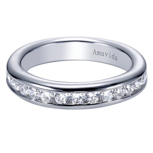 18K White Gold  Matching Wedding Band