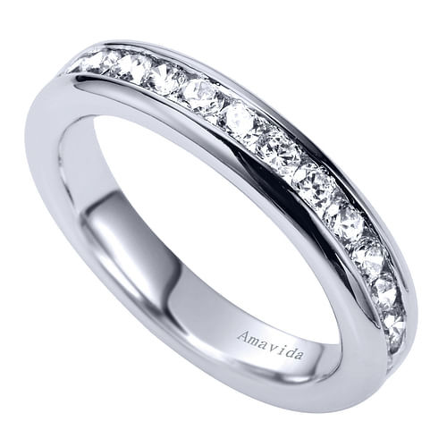 18K White Gold  Matching Wedding Band