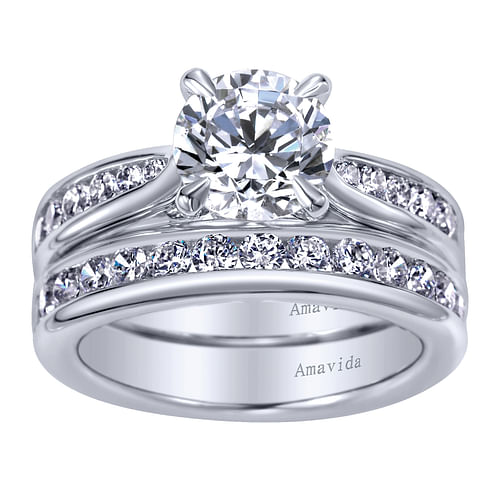 18K White Gold  Matching Wedding Band