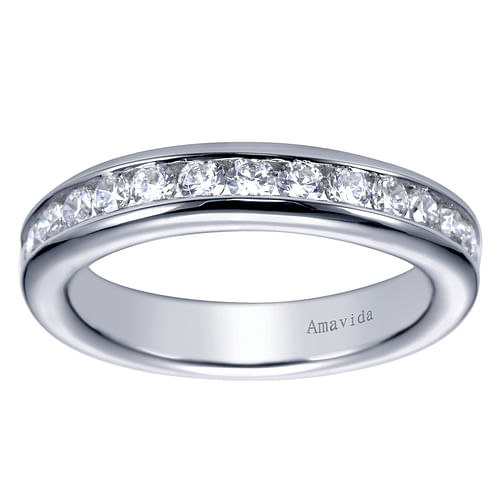 18K White Gold  Matching Wedding Band