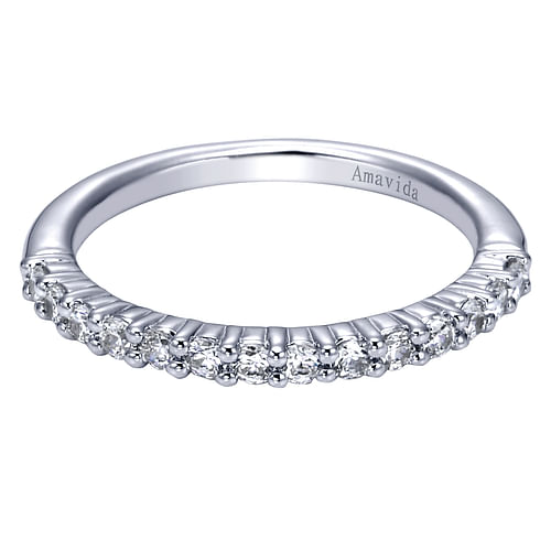 18K White Gold  Matching Wedding Band