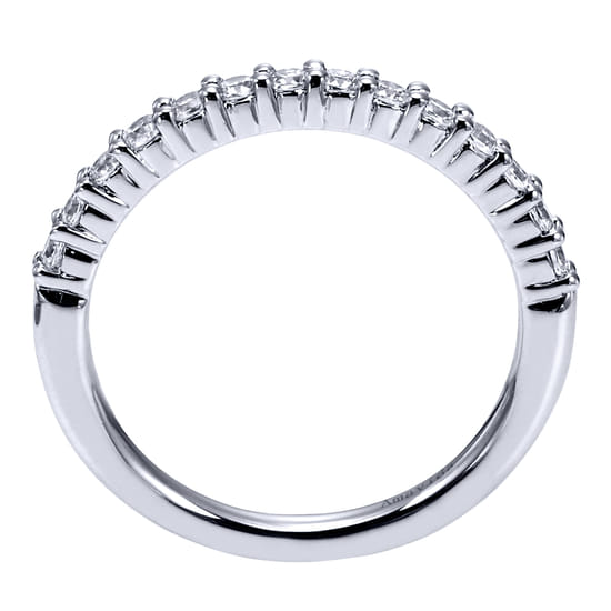 18K White Gold  Matching Wedding Band angle 2